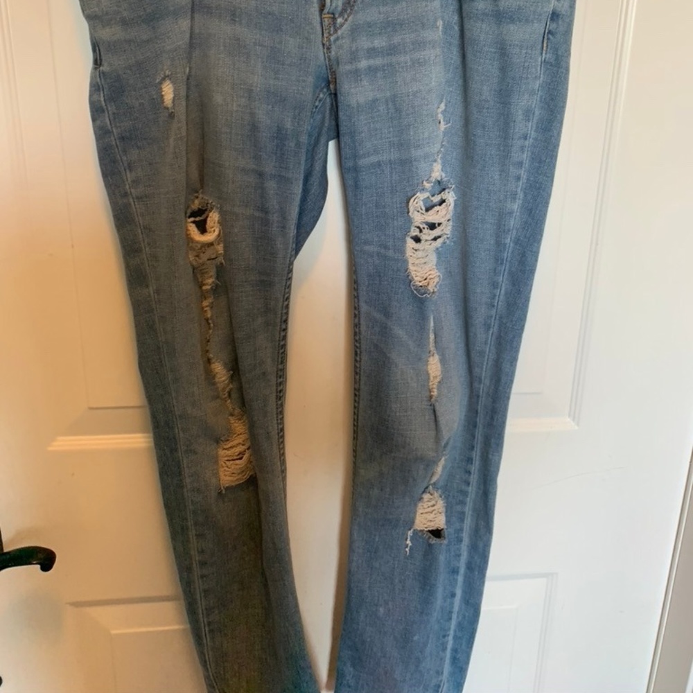Levis 524 Womens Ripped Jeans